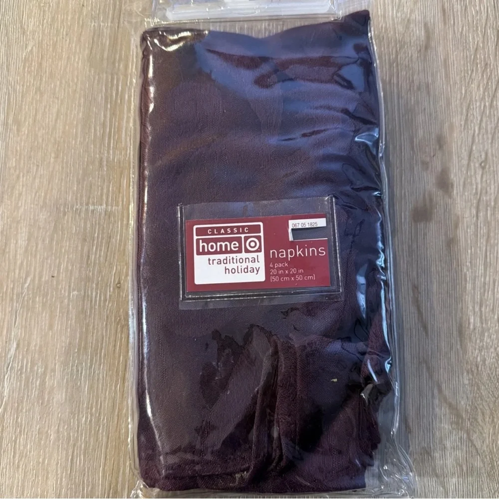 Target Holiday Cotton Blend Napkins 20x20, 4 pack